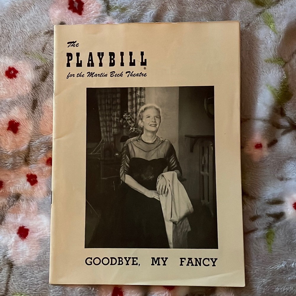 1949 Goodbye, My Fancy Playbill